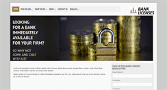 Desktop Screenshot of banklicenses.com